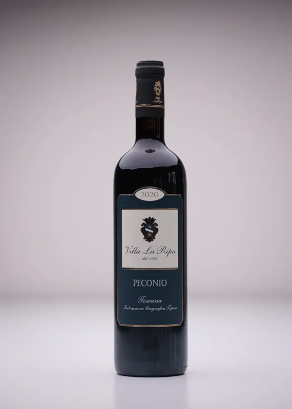 Flasche Villa La Ripa Peconio Rotwein, Jahrgang 2020.